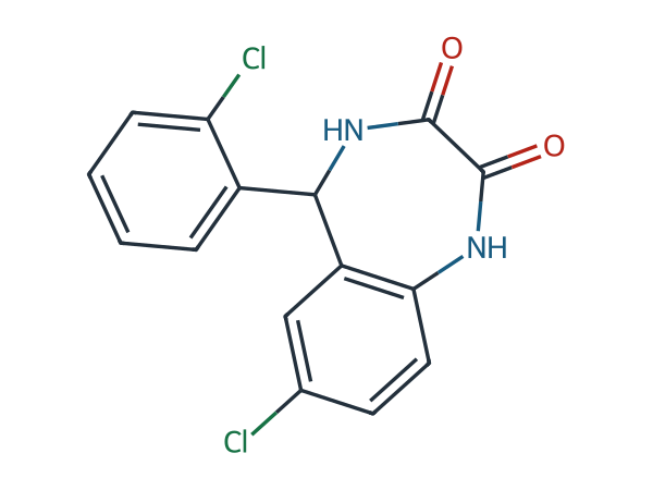 Lorazepam EP Impurity D chemical structure