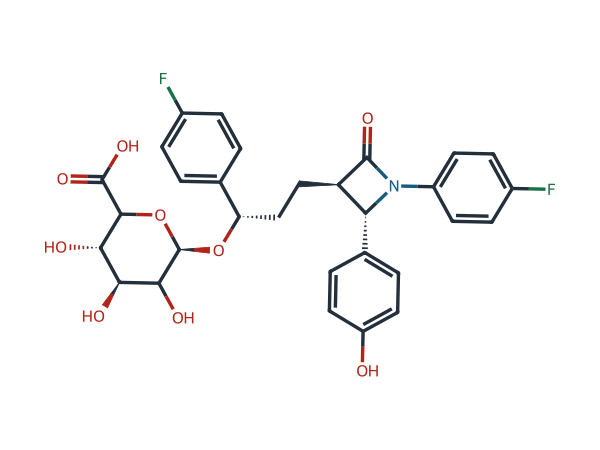 Ezetimibe Hydroxy Glucuronide chemical structure