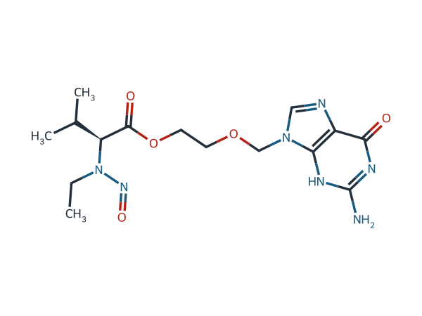 N-Nitroso N-ethyl Valaciclovir chemical structure