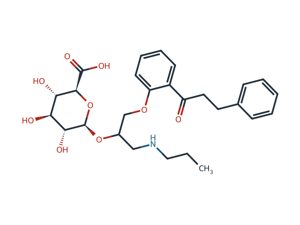 Propafenone β-D-Glucuronide chemical structure