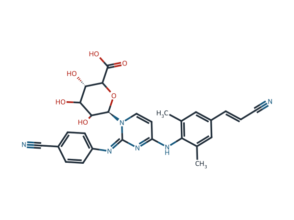 Rilpivirine N-Glucuronide chemical structure