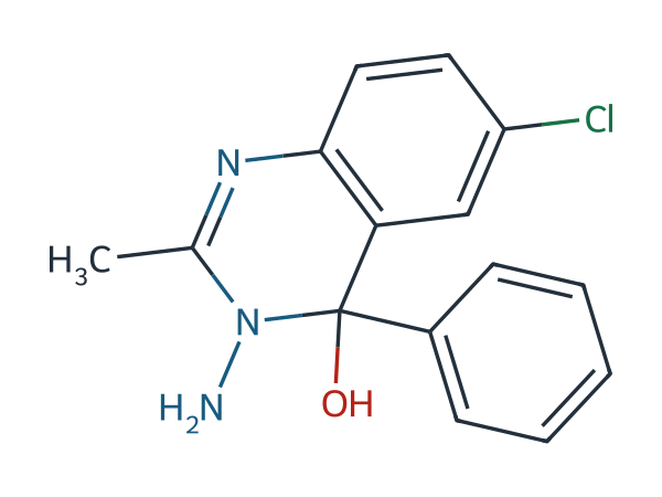 Alprazolam EP Impurity A chemical structure