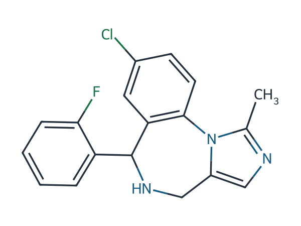 Midazolam EP Impurity A chemical structure