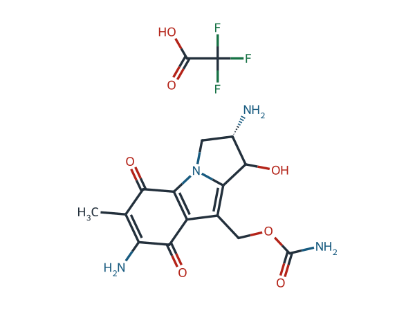 Mitomycin Related Compound 6 Trifluoroacetate (Mixture of Diastereomers) chemical structure