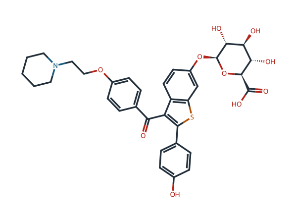 Raloxifene 6'-glucuronide chemical structure