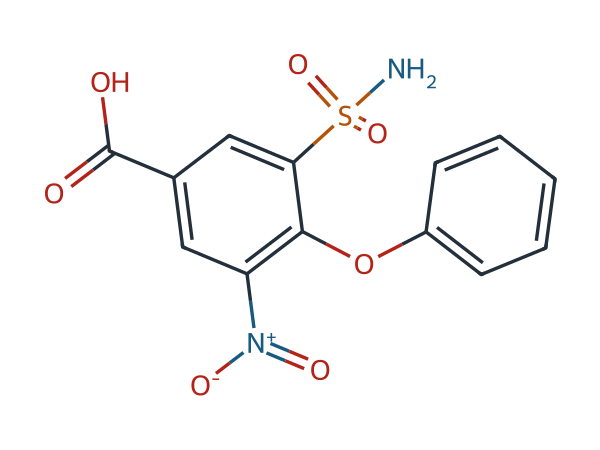 Bumetanide EP Impurity A chemical structure