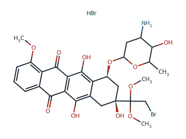Doxorubicin EP Impurity B chemical structure