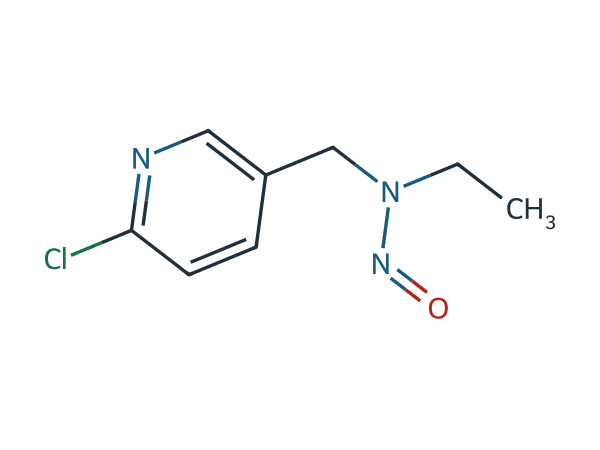 N-(6-chloro-3-pyridyl methyl) -N-ethyl-N-Nitroso-amine (Mixture of Isomers) chemical structure