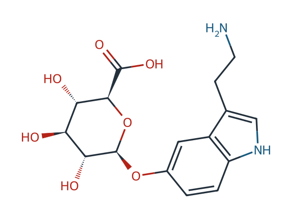 Serotonin β-D-Glucuronide chemical structure