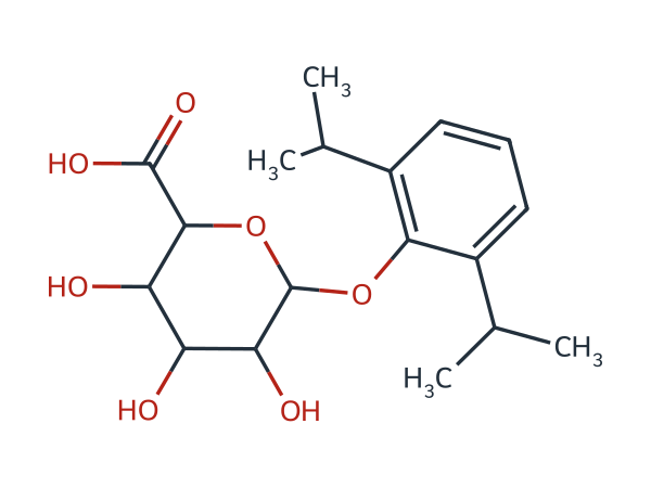 Propofol β-D-Glucuronide chemical structure