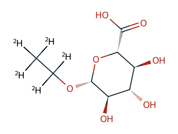 Ethyl-d5 beta-D-glucuronide chemical structure