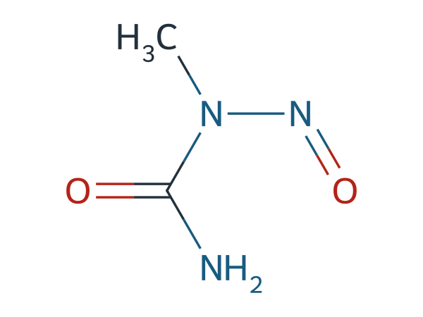 1-Methyl-1-nitrosourea chemical structure
