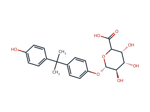 Bisphenol A beta-D-Glucuronide chemical structure