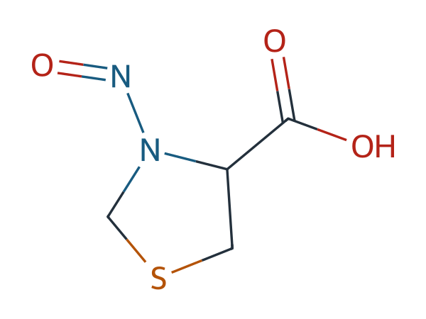rac N-Nitroso Thiazolidine-4-carboxylic Acid chemical structure