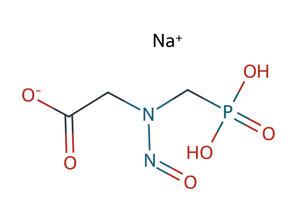 Glyphosate-N-Nitroso Mono Sodium Salt chemical structure