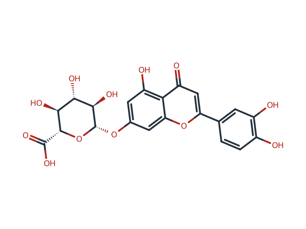 Luteolin-7-O-glucuronide chemical structure
