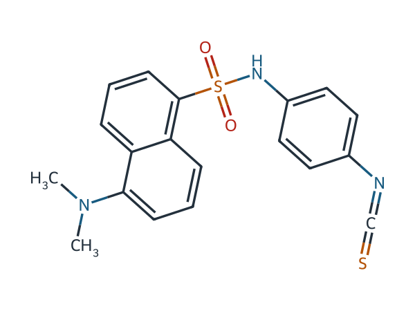 4-(N-1-Dimethylaminonaphthalene-5-sulfonylamino)phenyl Isothiocyanate chemical structure
